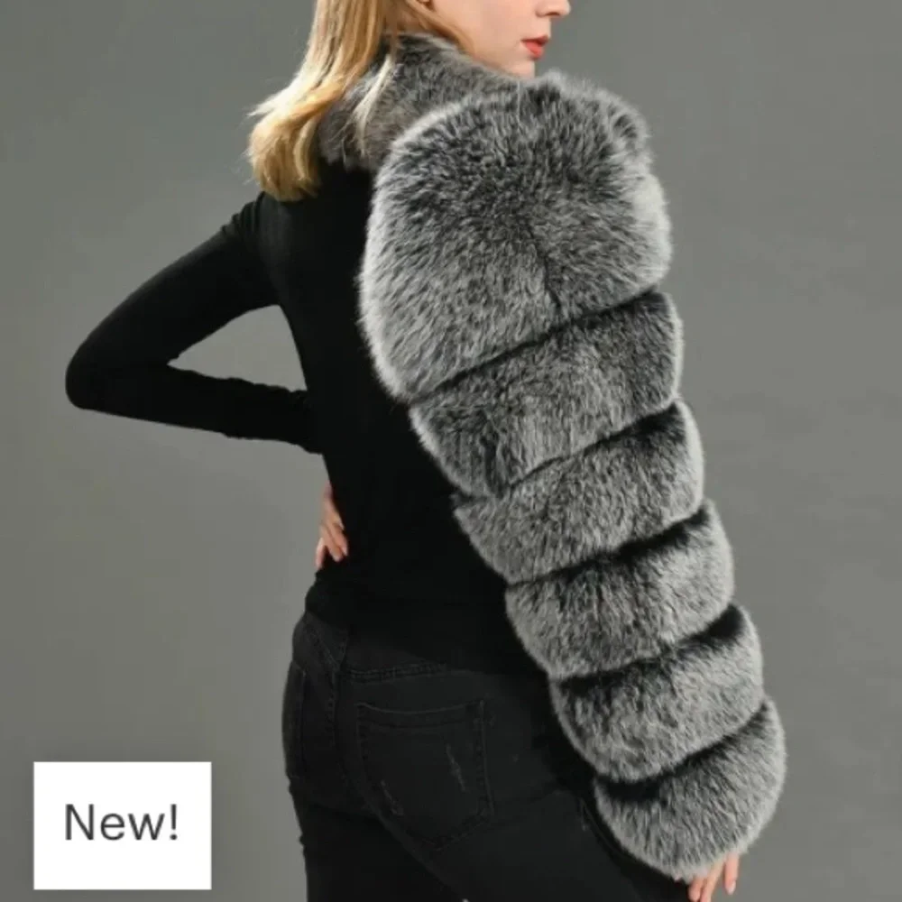 🔥New blue faux fur scarf🔥 - Picture 6 of 15